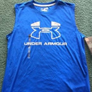 Royal blue under armour tank top